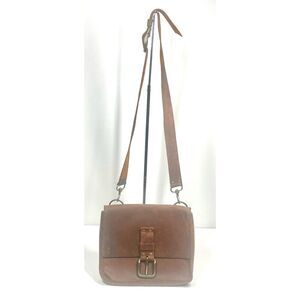 Wolf River The Hilda Crossbody Bag Hand Sewn Brown Leather Satchel Unisex